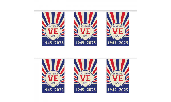 VE Day Rectangle 2025 Bunting